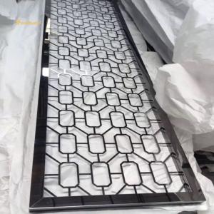 China 201 Stainless Steel Room Divider , Laser PVC Decorative Metal Wall Dividers on sale