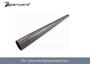 China 15mm To 40mm Tube Pulltruded Braided 2.5mm Carbon Fiber Composite Material on sale