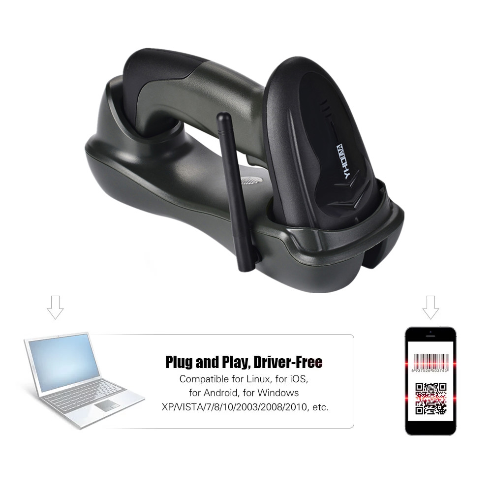 Industrial Wireless Barcode Scanner Reader 2D For Windows Mac Linux