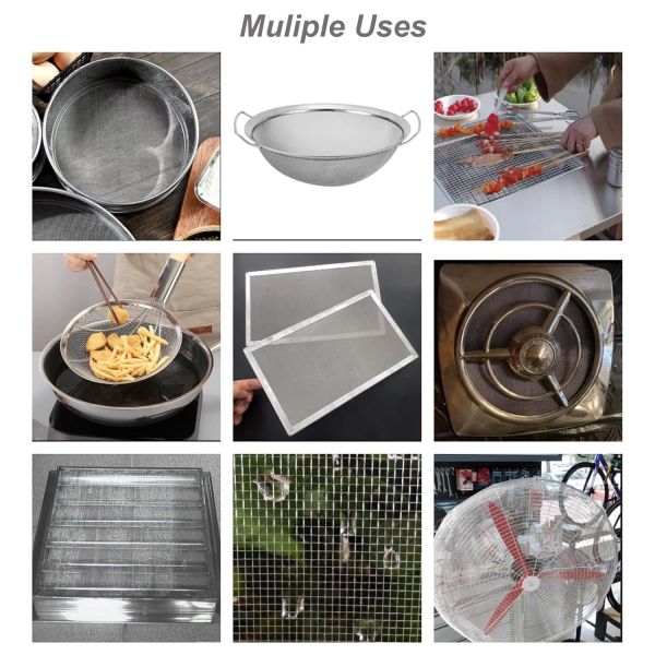Food Grade 304 Stainless Steel Laboratory Sieve Mesh for Filtering and Testing