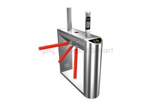 QR Reader Access Control Swing Flap Barrier Turnstile