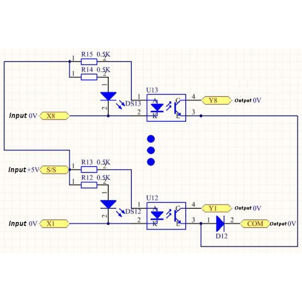 TTL HTL Signals Converter Terminal Blocks Board 8 Ways For PLC NPN or PNP 1.8V 3.3V 5V 12V 24V Input