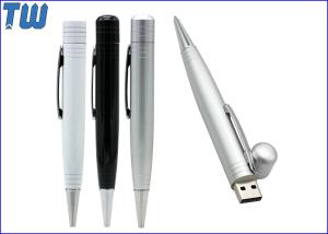 China Metal Pen 4GB USB Stick Drive Storage Custom Logo Free Refill on sale