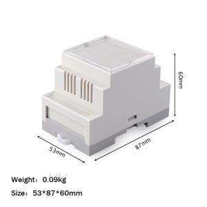 China Din Rail Abs Cabinet DIY Circuit Board Outlet Switch Enclosure Fireproof 53*87*60mm on sale