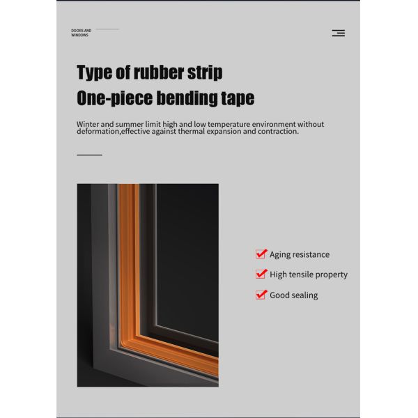 Wind Pressure Resistance Level 9 Triple Glazed Casement Windows for Custom Production