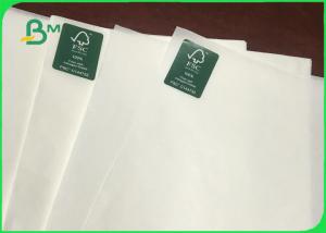 China FDA Eco - Friendly Uncoated White Sack Kraft Paper For Bags 30gsm 35gsm 42gsm on sale