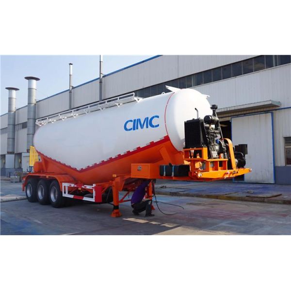 3 Axle Bulk Cement Tanker Semi Trailer for Sale-CIMC Manufacturer