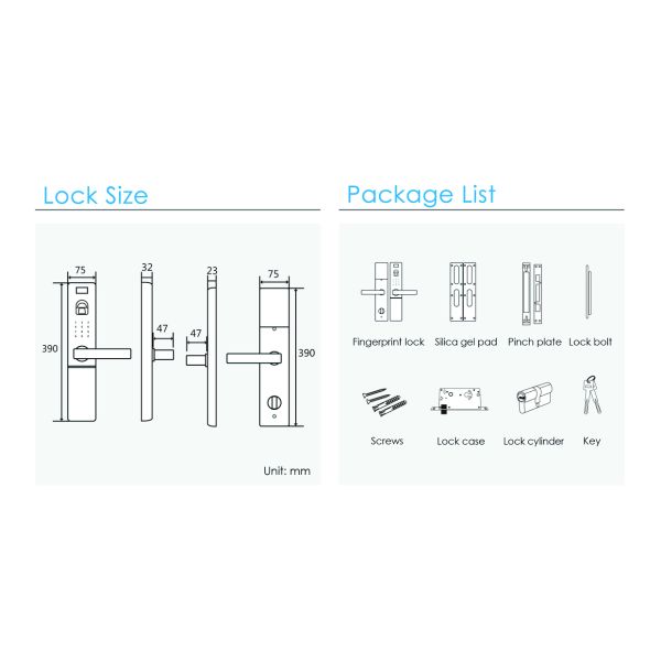 Zinc Alloy Material IC Card Entry Door Lock with Password function