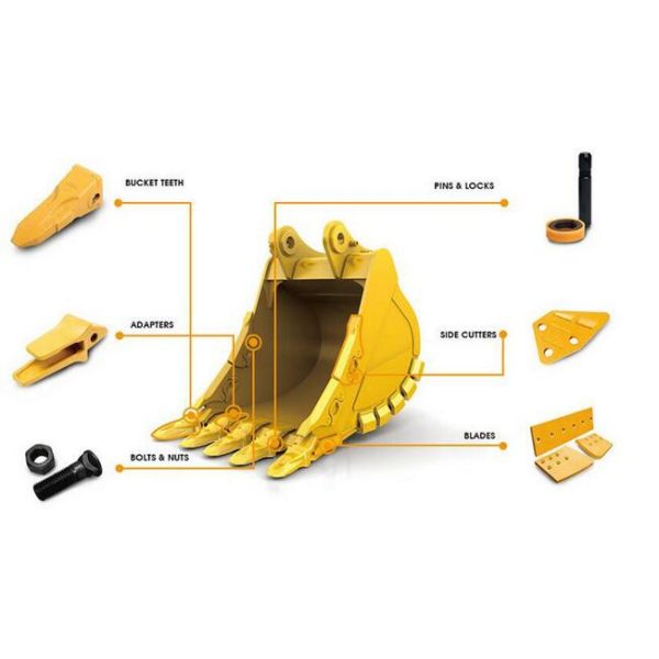 Excavator Concrete Trapezoidal Ditch Bucket Sophisticated Durable Q355B Q345B