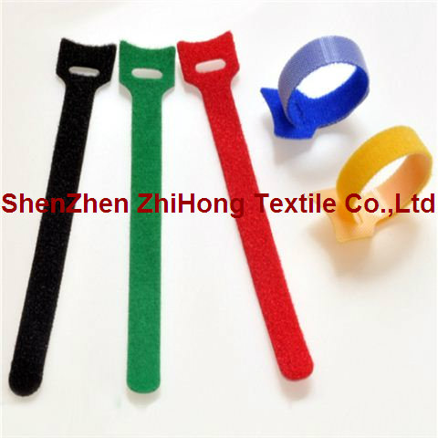 Die Cut Punching Hook & Loop Fastening Cable Ties Binding Strap