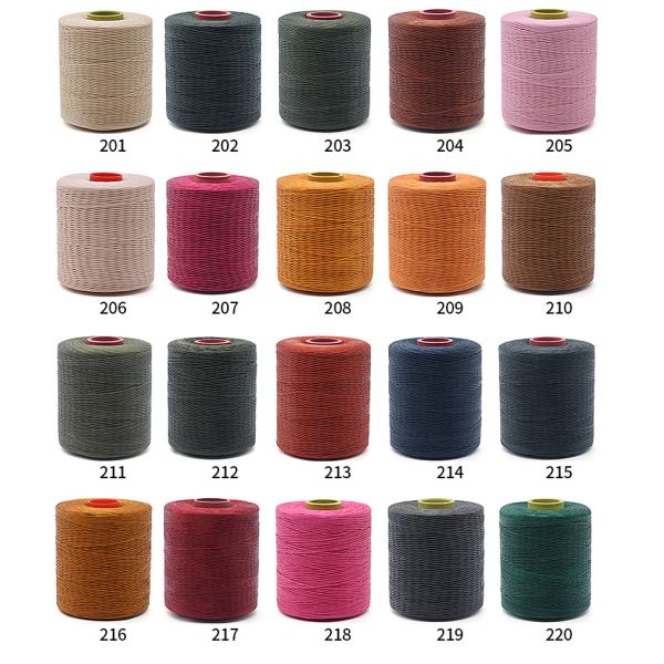 Kangfa 0.8mm 1mm Polyester Handmade Braid Waxed Thread High Tenacity for Leather Goods