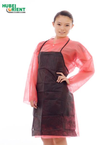 Quality Lightweight Oil Proof Disposable Nonwoven Apron Without Sleeves for sale