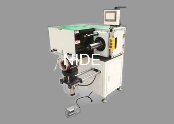 Single Side Stator Winding Coil Lacing Machine Horizontal Frame , Automatic