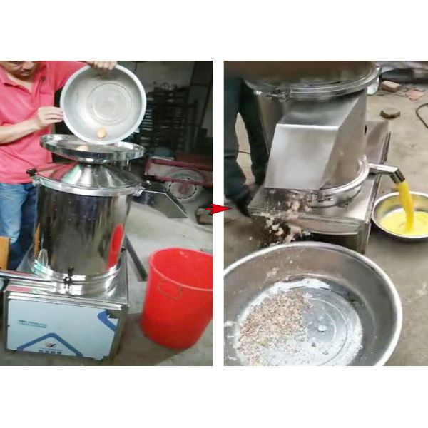 automatic egg breaks machine eggshell and egg liquid separates food processing machine