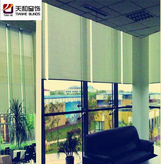 Quality custom metallic translucent chain fabric roll up blinds mechanism fabric roll shads roll up and down fabric curtain manufacturer for sale