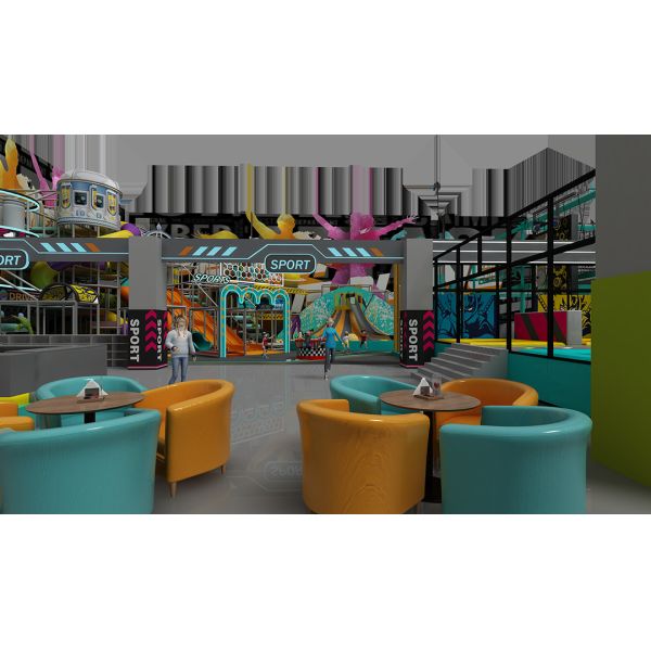 Custom Indoor Playground Equipment with Slides and Climbing Walls