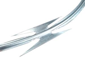 China Q195 Hot Dip Galvanized Barbed Wire Razor Wire Cbt-65 900mm Coil Diameter on sale
