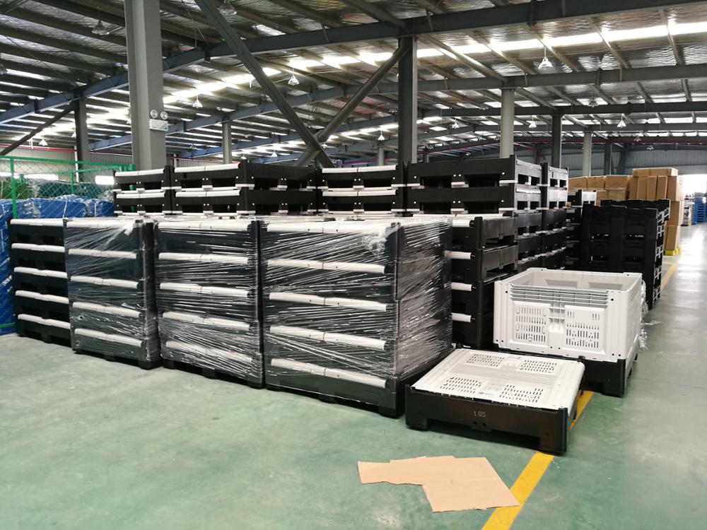 Australia heavy duty bulk foldable plastic pallet box stackable box pallet for vegetable