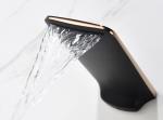 Black Golden Copper Waterfall ODM Concealed Basin Faucet