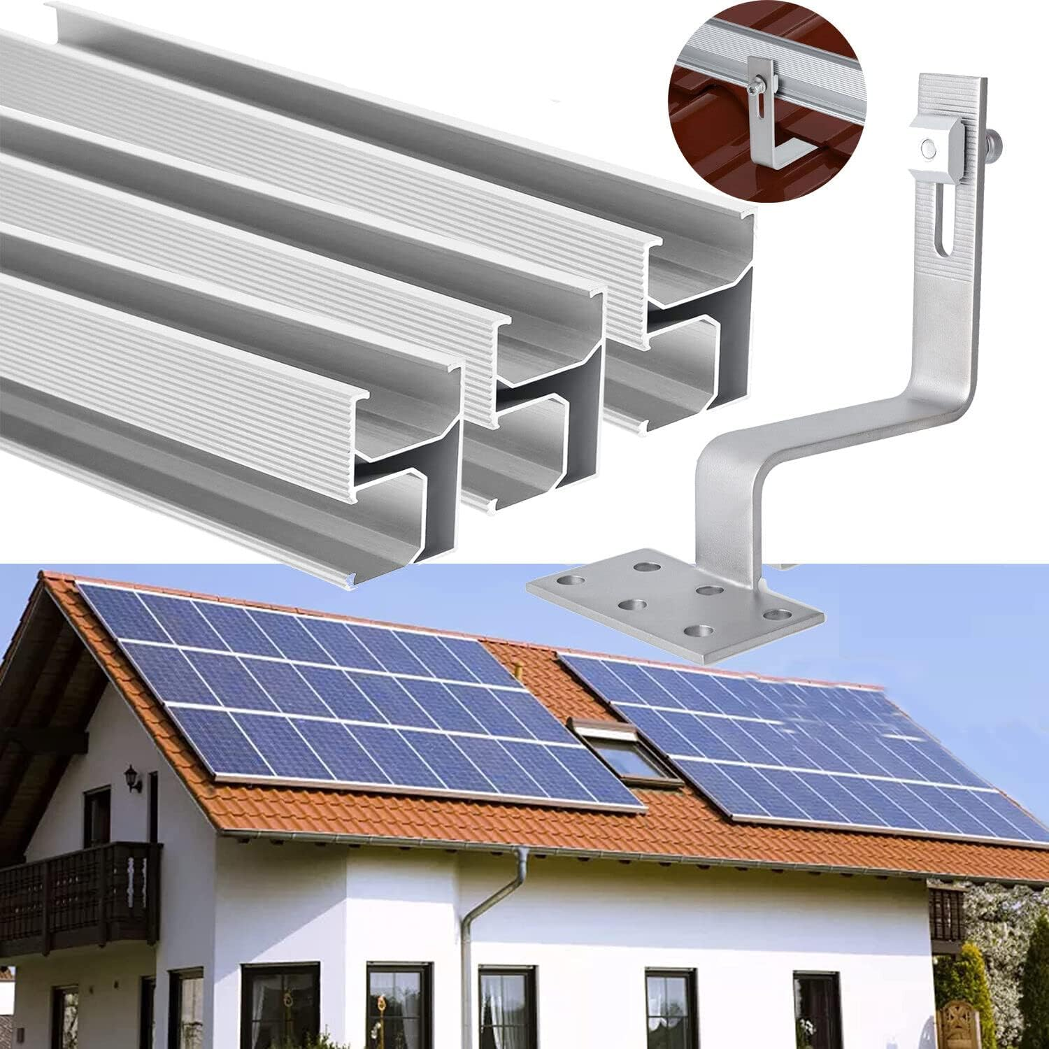 Quick Installation Solar Tile Roof Hook The Ultimate Solution for Pv System Structure