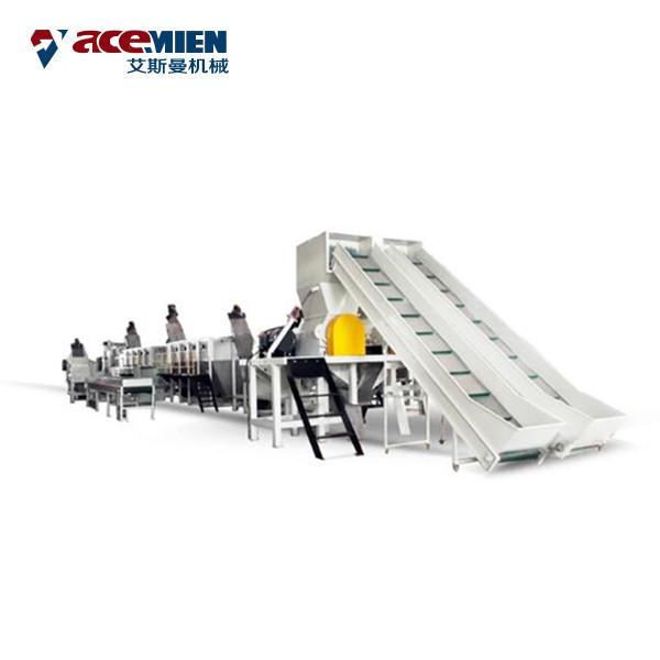 Quality PET Plastic Bottle Recycling Machine 55M*8M*5M Particle Size 10-18mm for sale