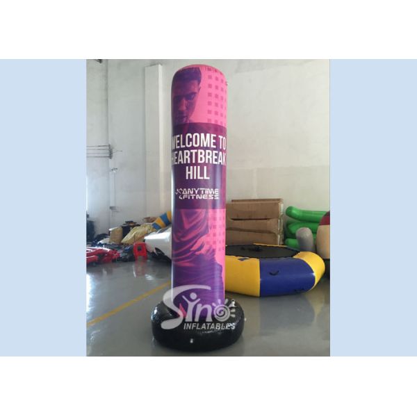 3 Mts High Custom Design Airtight Advertising Inflatable Column Completely Digital Printed Made Of Best Material