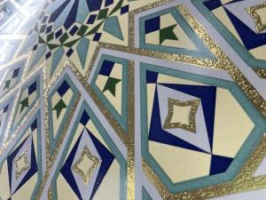 Wholesale 60x60cm Flower Gold Colour Floor Tiles Glazed Surface Colorful For Project Building from china suppliers