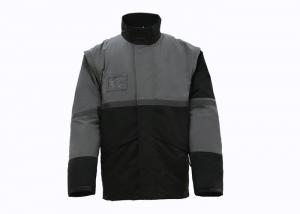Wholesale Dark Gray Industrial Work Clothes , Mens Waterproof Work Jacket Anti Shrink from china suppliers