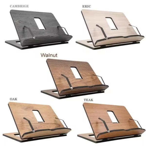 Quality Customized Portable Foldable Wooden Bookstand Cookbook Reading Table Practical Wooden Reading Support for sale