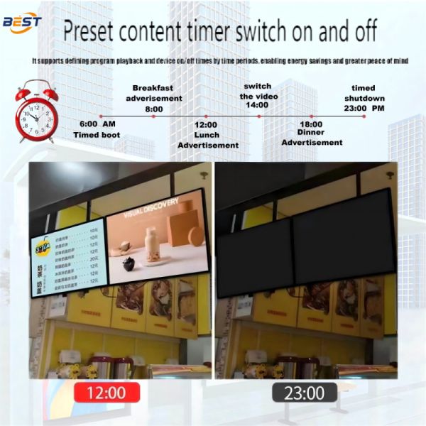 Outdoor LCD Digital Signage Ultra Thin Weatherproof Advertising Screen with 30mm Thickness and IK10 Tempered Glass