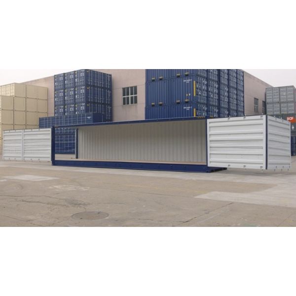 67.7cbm Capacity 40ft High Cube Open Side Shipping Container with 4 Side Doors 12192 x 2438 x 2896 mm External Dimensions