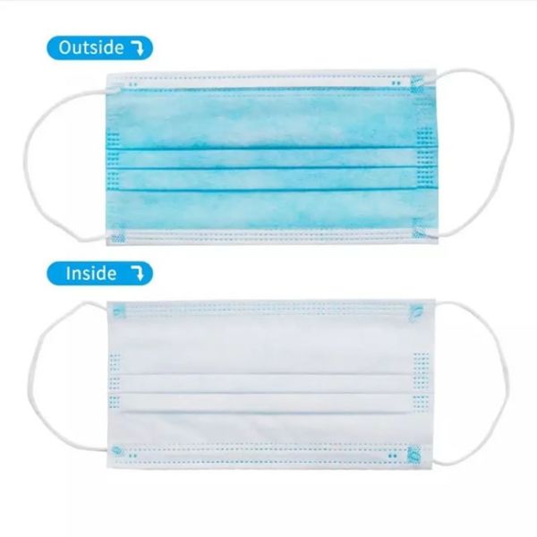 Disposable Medical Surgical Protective Earloop Non-Woven 3ply Facial Melt-Blown Face Mask1