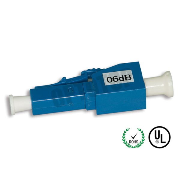 ROHS Listed 1310 / 1550 nm Fiber Optic Attenuator For Receiver Padding 1dB - 30dB