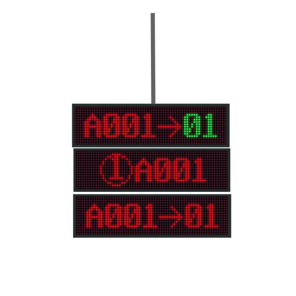 Quality OEM Hang Up/Wall Mount Dot Matrix LED Counter Display Unit For Queue Management System for sale