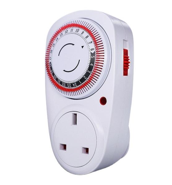 Quality USA mechanical timer 24 hours 3-pin plug socket 230V 16A for sale
