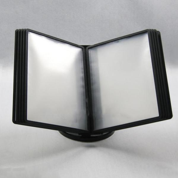 Quality 10 Pages Flip Table Top Display Racks / Multi-Angle Sliding A4 Poster Display Stands for sale