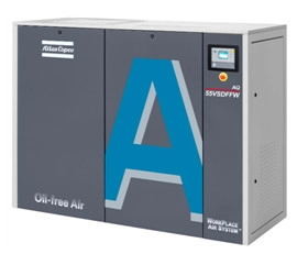 Medical Water Injected Compressor , AQ 15 15KW Variable Speed Rotary Screw