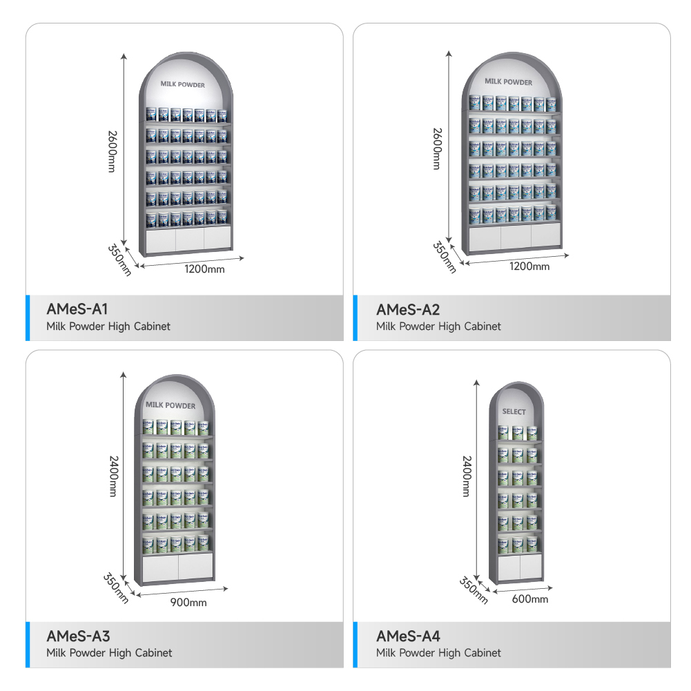 Multi-Tier Display Rack Customized Shop Cabinet for Maternity Store Showcase and Baby Shop Display Furniture