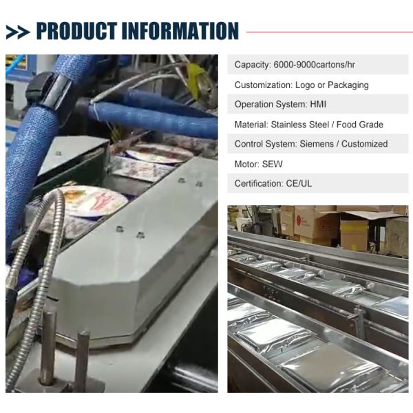 Customized Cookie Biscuit Box Printing Automatic Emballage Carton Sealer Machine