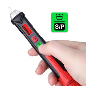 Wholesale HABOTEST HT100P Digital AC Phase Voltage Pen Tester LCD display detector NCV Safety Voltage Tool Non-Contact Electrosco from china suppliers