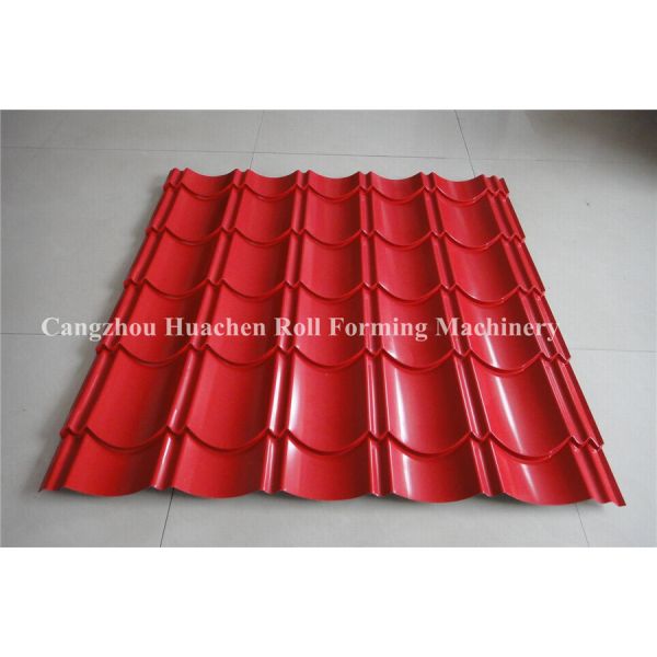 Steel Step Tile Making Machinery / Glazed Tile Cold Rolled Forming Machine