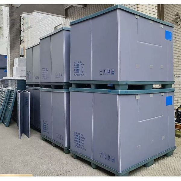 Plastic Pallet Box PP Corrugated Sheet Honeycomb Board Folding Shipping Container