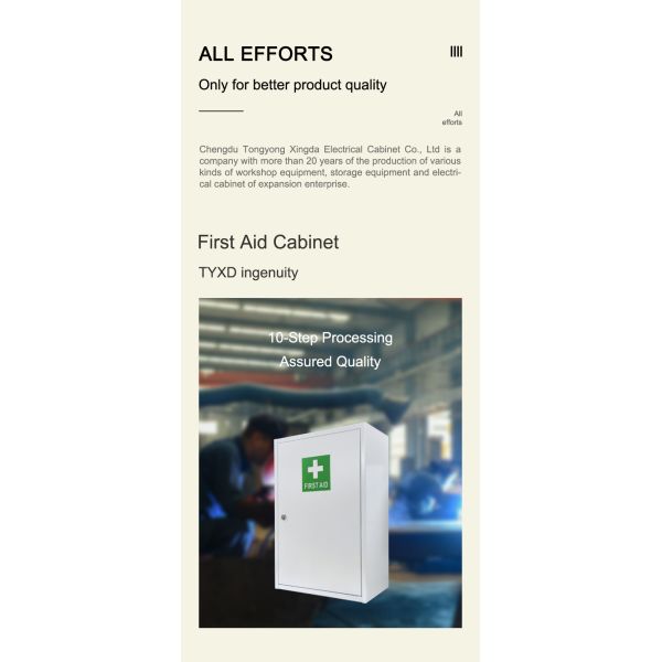 Empty Metal First Aid Cabinet , Medical Storage Cabinet With Drawer