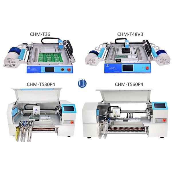 Advanced SMT Production Line , 4 Heads Pick And Place Machine CHMT530P4 , 3040 Printer, T961 Reflow Oven