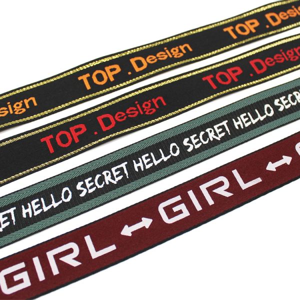 SGS Polyester Nylon 25mm Decorative Ribbons Printed Webbing Trims