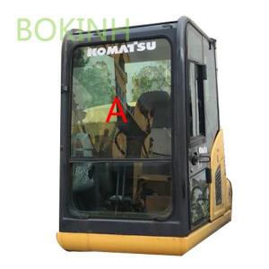 Wholesale PC70-8 PC60-8 KOMATSU Cab Glass Windshield Front Tempered Glass from china suppliers