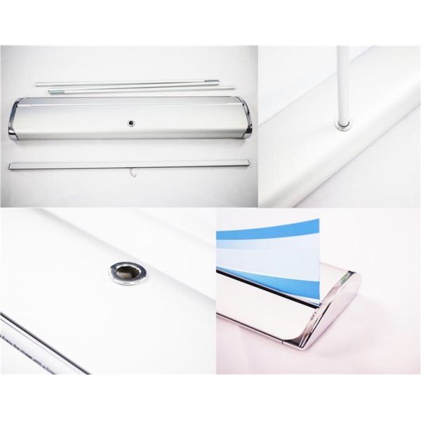 Advertising Display Stand 80cm/85cmx2m Full Aluminium Retractable Roll Up Banner Stand