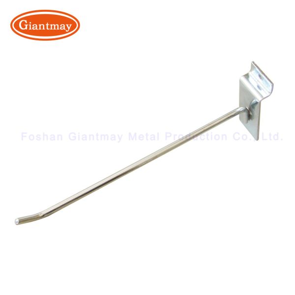 Metal Chrome Single Slatwall Display Shop Store Slat Wall Hook