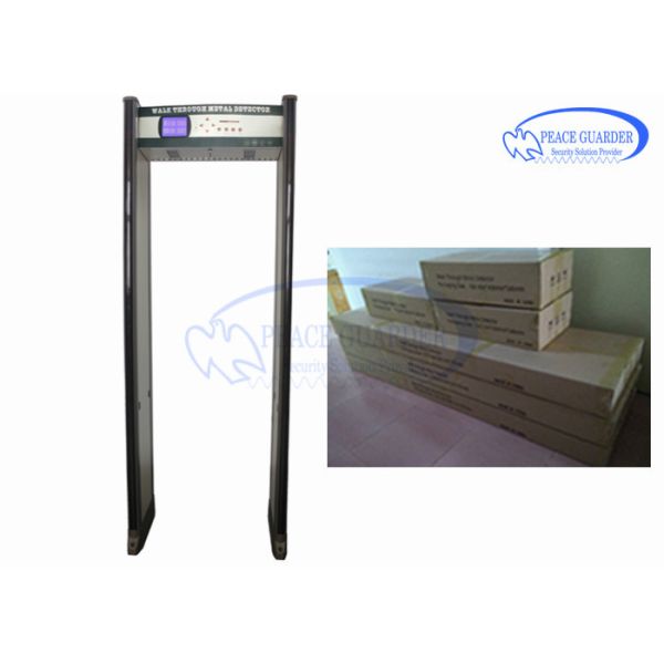 Door Metal Detector Walk Through Gates For Foreign Objects , Airport Security Walkthrough Gate With Audio Alarm