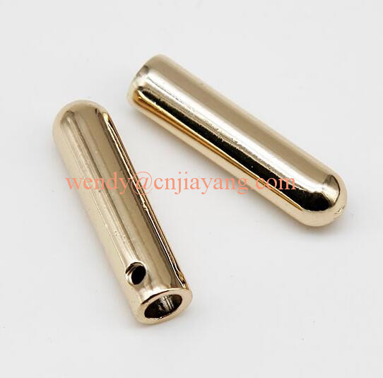 jiayang fashion customized logo black color matte black engraved metal aglet draw cord end aglet for 3.0mm cord hoodies